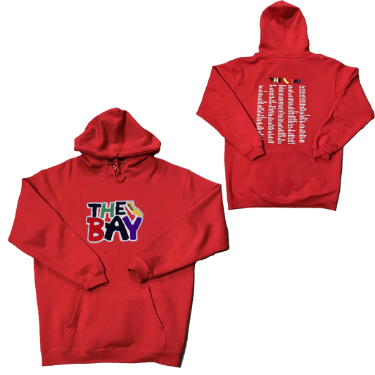 Stylish and vibrant red hoodie for a bold and fashionable look.